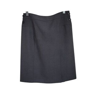 BCBGMaxazria Gray A Line Skirt NWOT Size 4